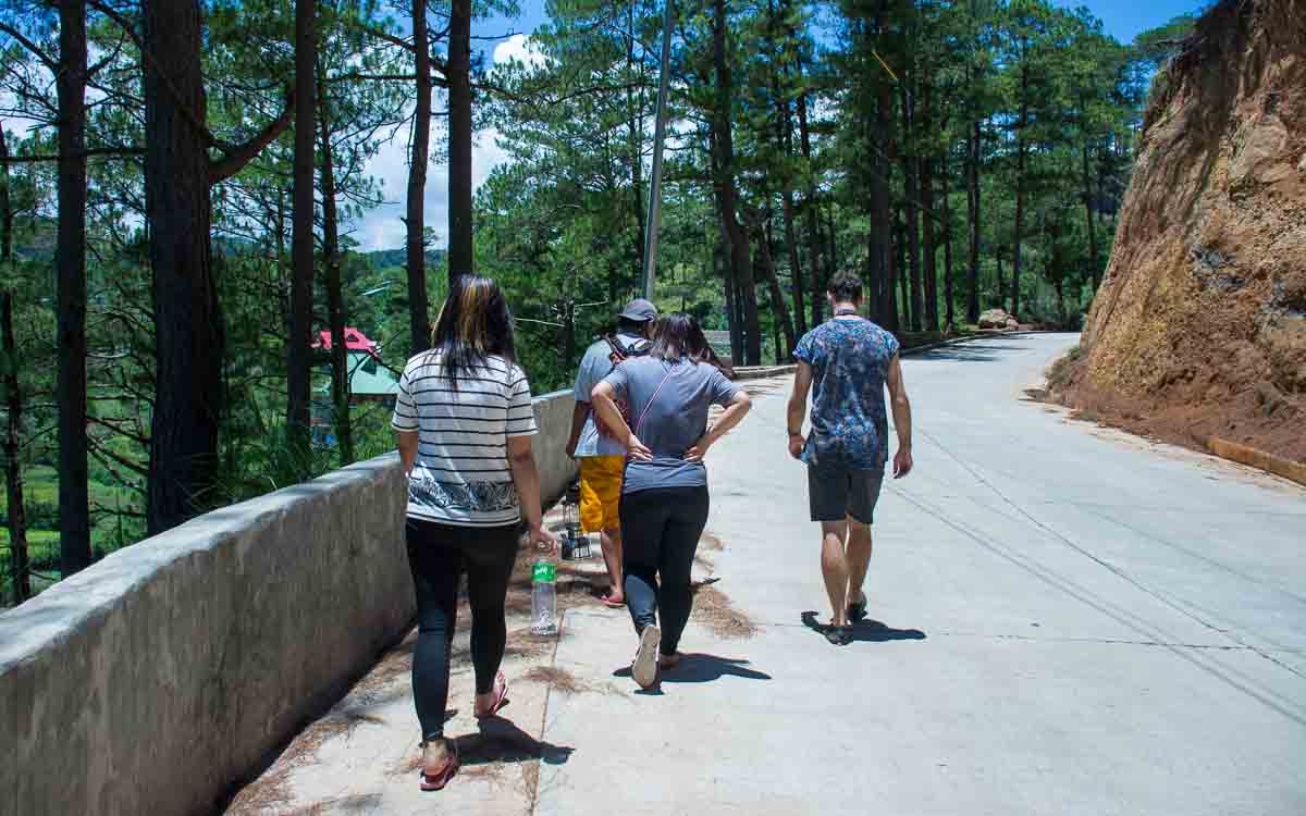 Returning to our hostel in Sagada on foot