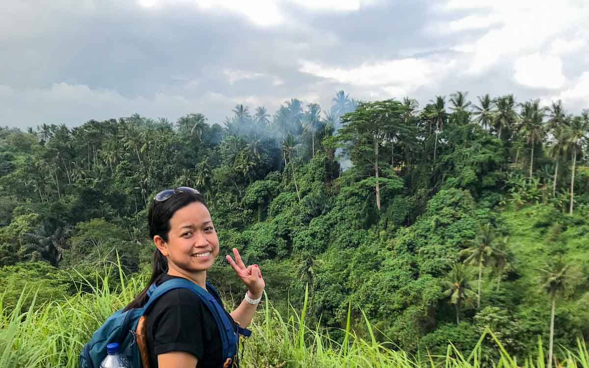 A woman at Campuhan Ridge Walk