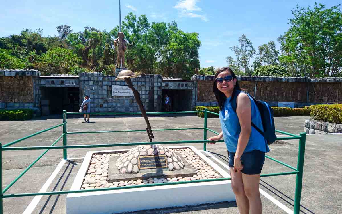 "We shall not forget" in honor of our fallen soldier (Joanna at Filipino Heroes Memorial)