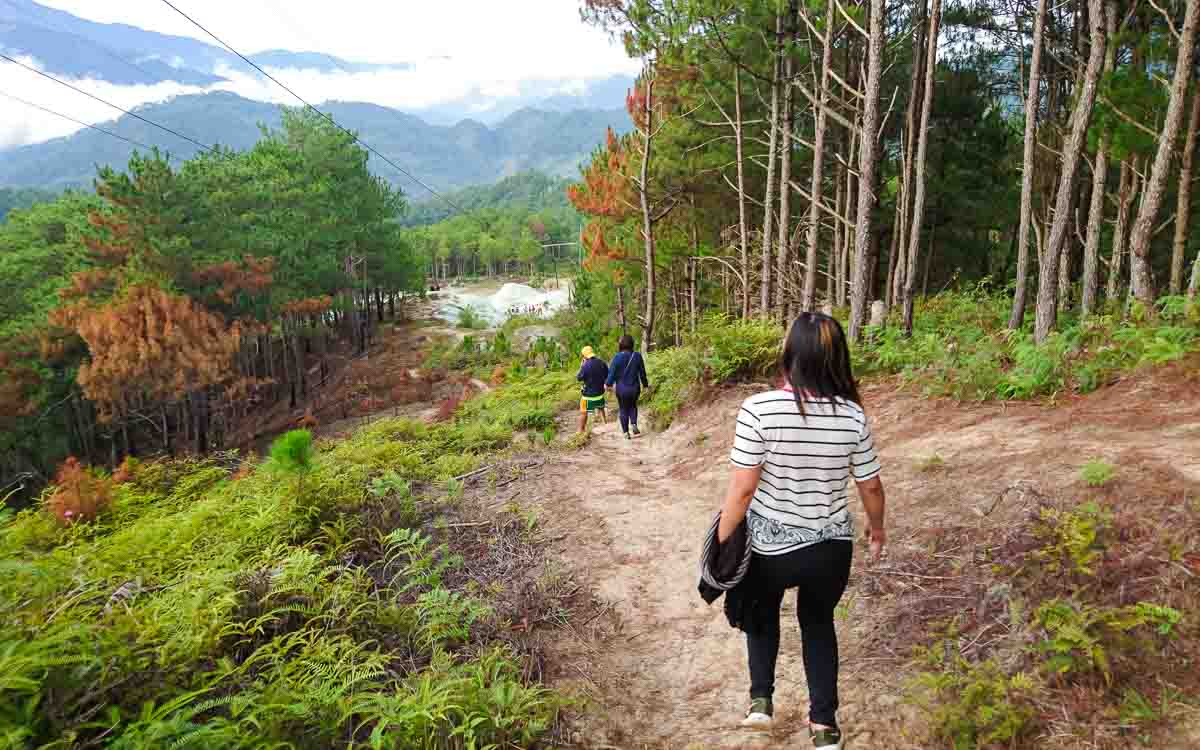 Visitors heading to Kaman-Utek Hills