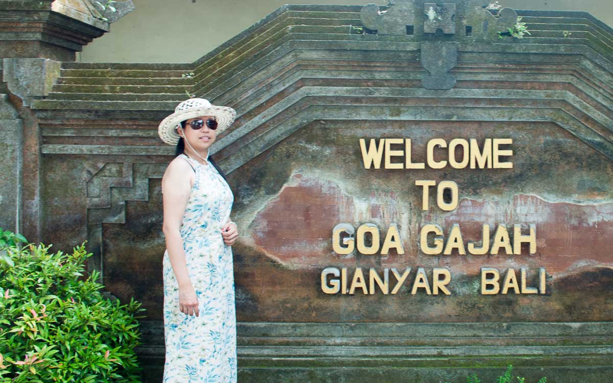 Joanna at Goa Gajah