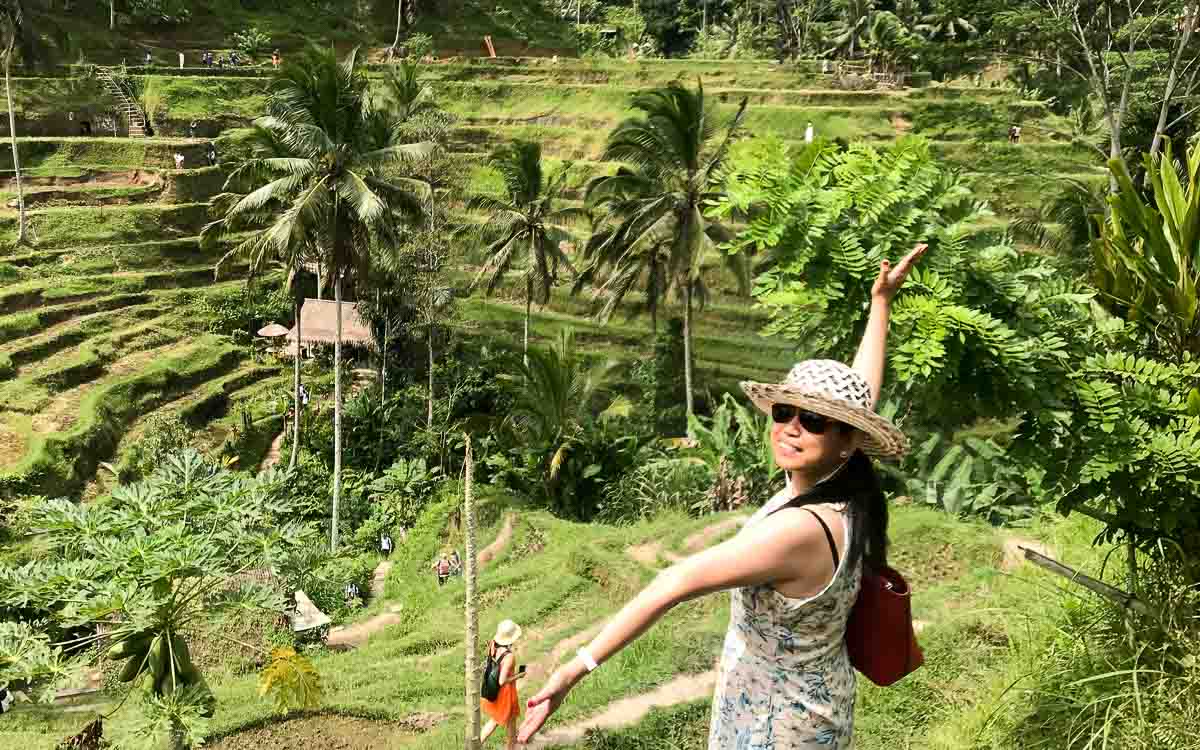 Joanna at Tegallalang Rice Terraces