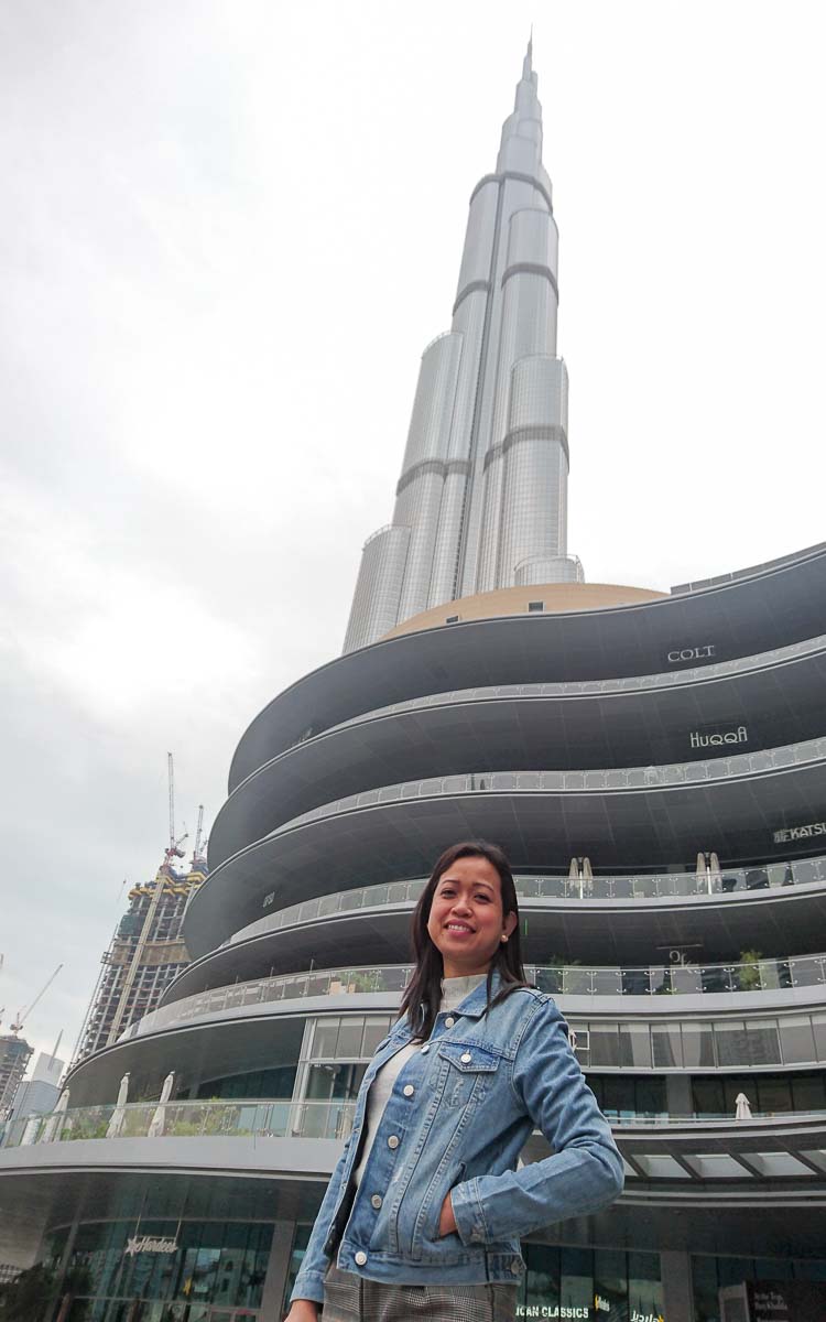 Joanna at Burj Khalifa